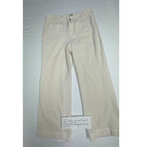 Talbots White Relaxed Jean Trousers Size 12